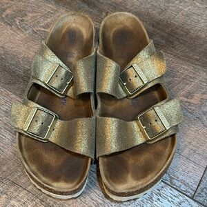 Metallic Gold Birkenstocks !!